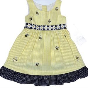 Toddler Sundress Bumblebees & Daisies